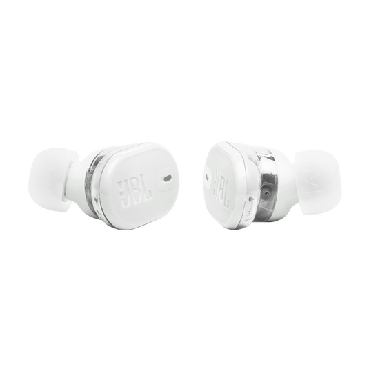JBL Tune Buds 2 Ghost Edition - Ghost White - True Wireless Noise Cancelling Earbuds - Detailshot 4 image number null